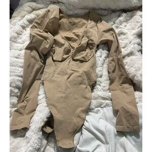 Skims seamless sculpt long sleeve Thong bodysuit NWOT XL